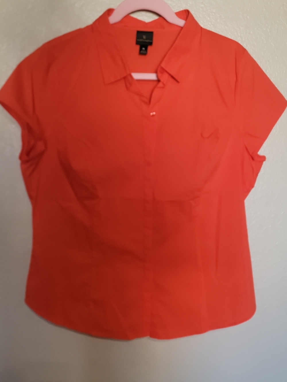Worthington Coral Short Sleeve Button-Down Shirt